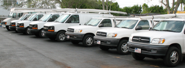 plumbing vehicles ready to serve Glenn Heights, Texas